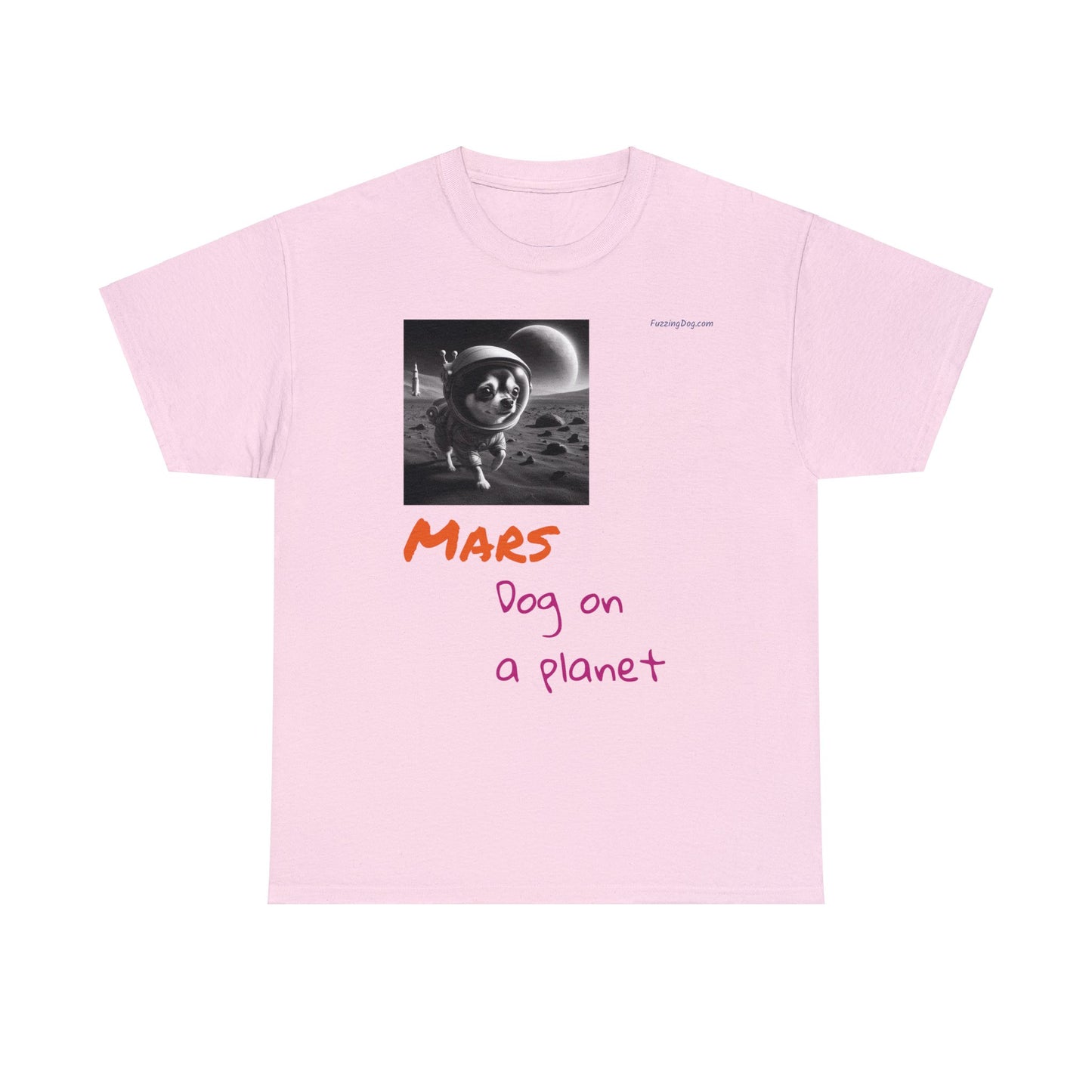 Dog on a Planet Unisex Heavy Cotton Tee