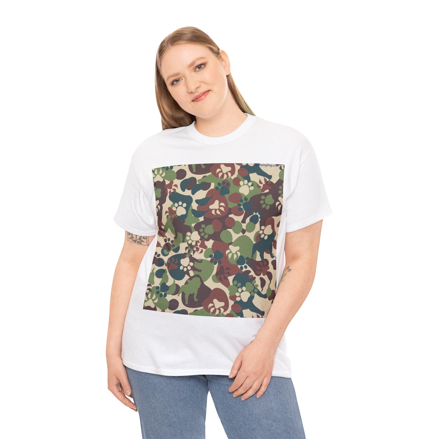 Dog Camo Unisex Heavy Cotton Tee