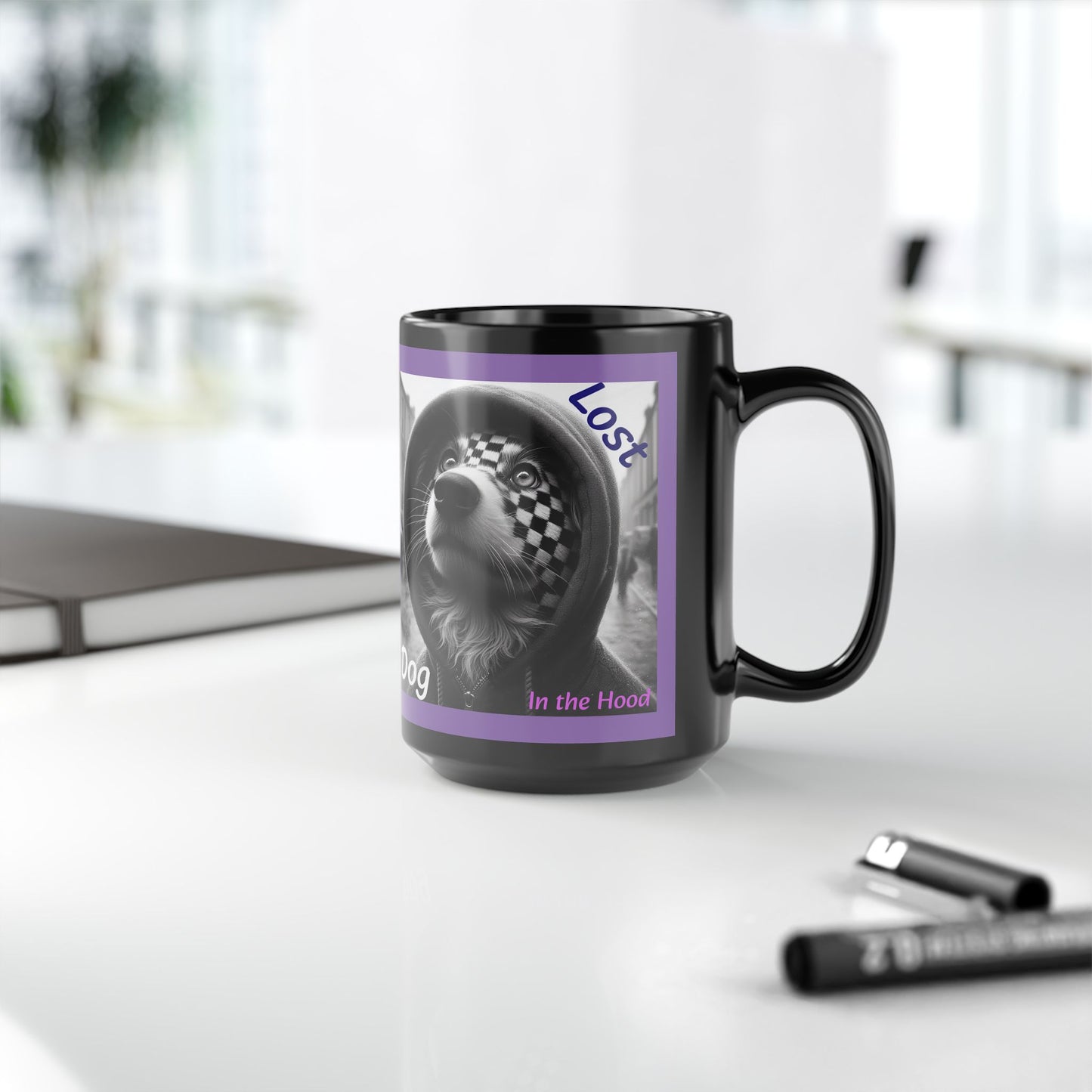 Lost dog in the hood Smoov DJ Girl 15oz Coffee Mug