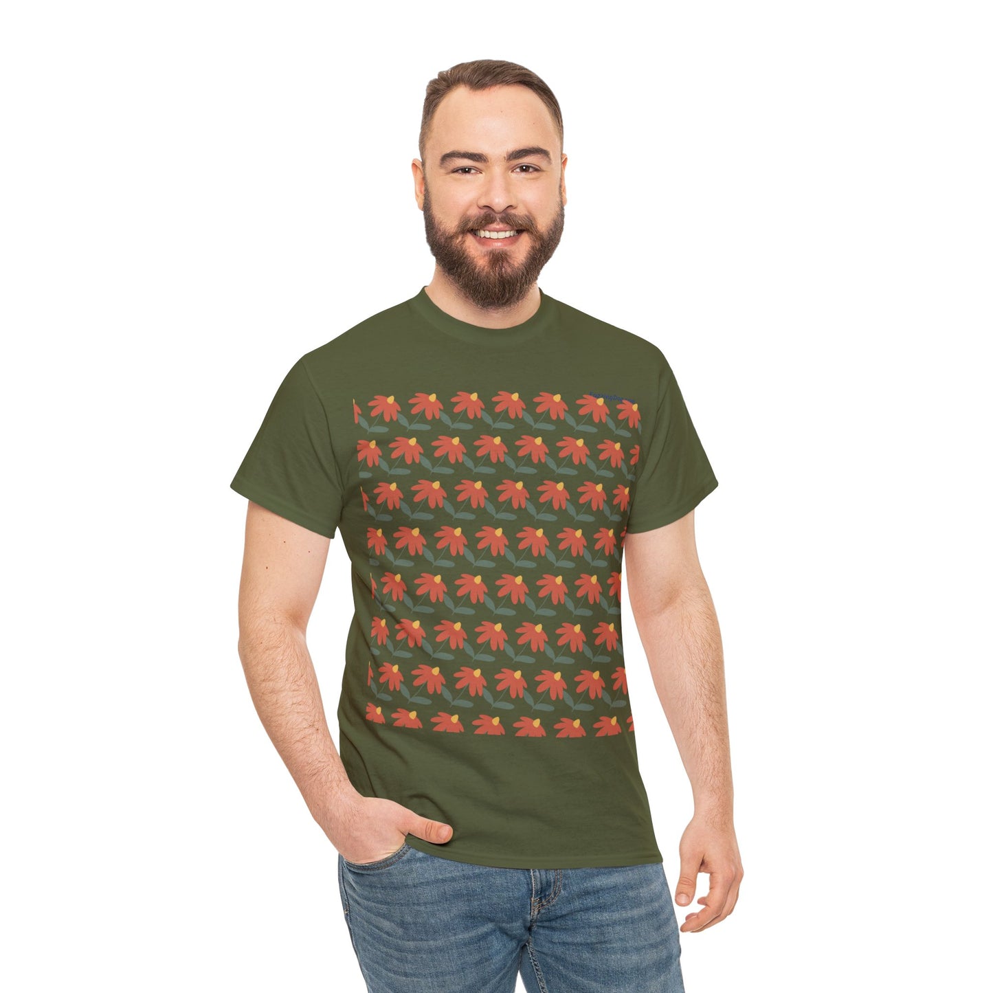 Flower Unisex Heavy Cotton Tee