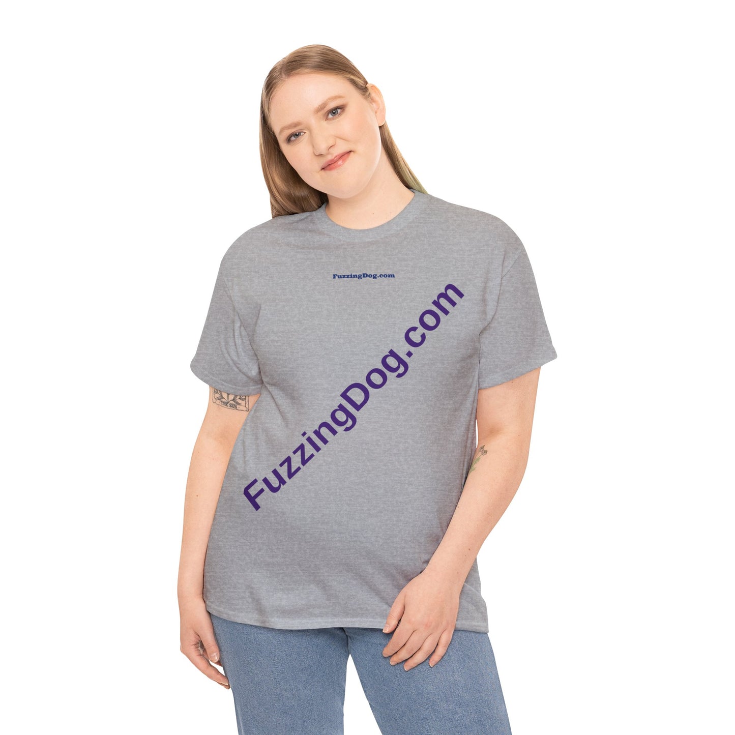 Fuzzing Dog Unisex Heavy Cotton Tee