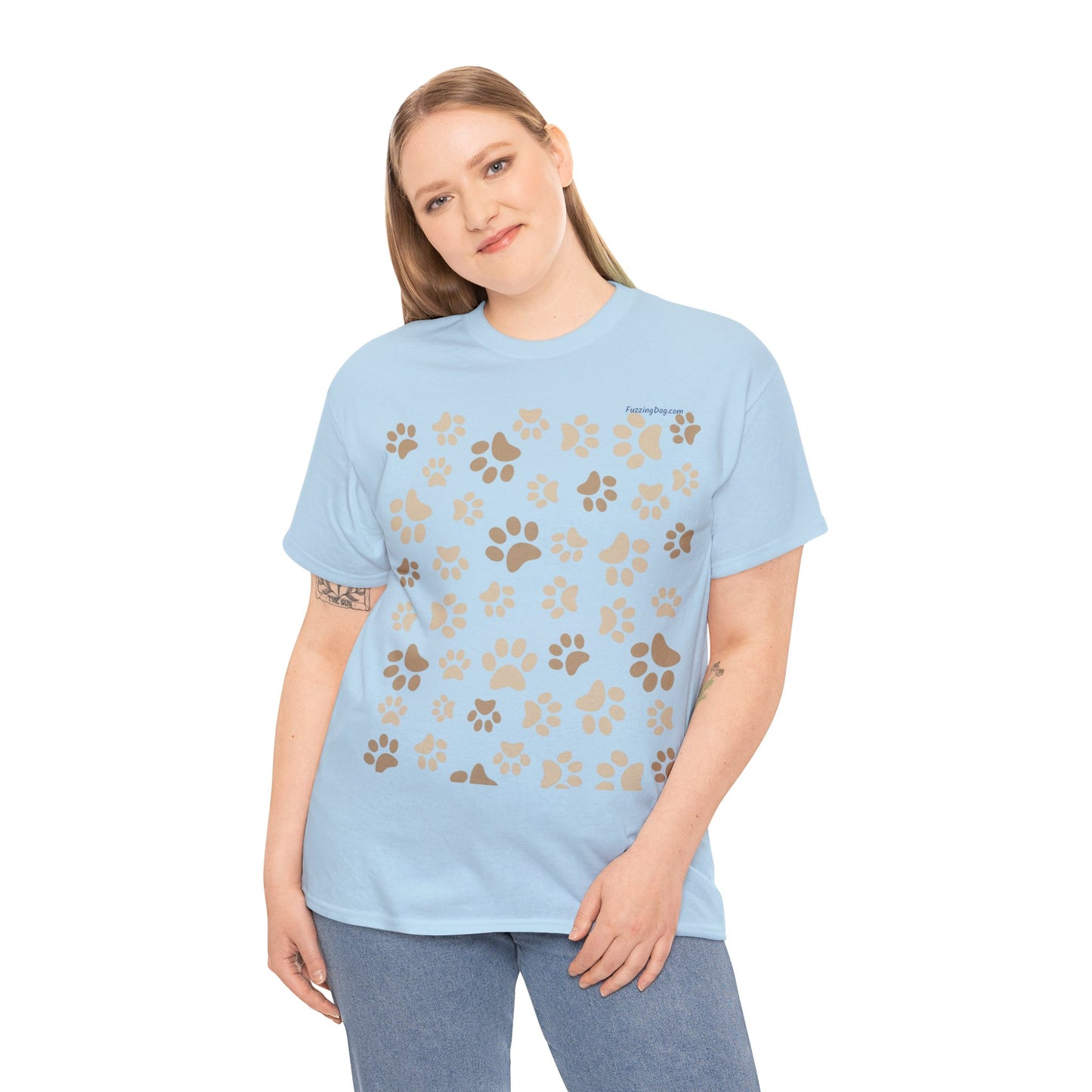 Dog Paws Unisex Heavy Cotton Tee