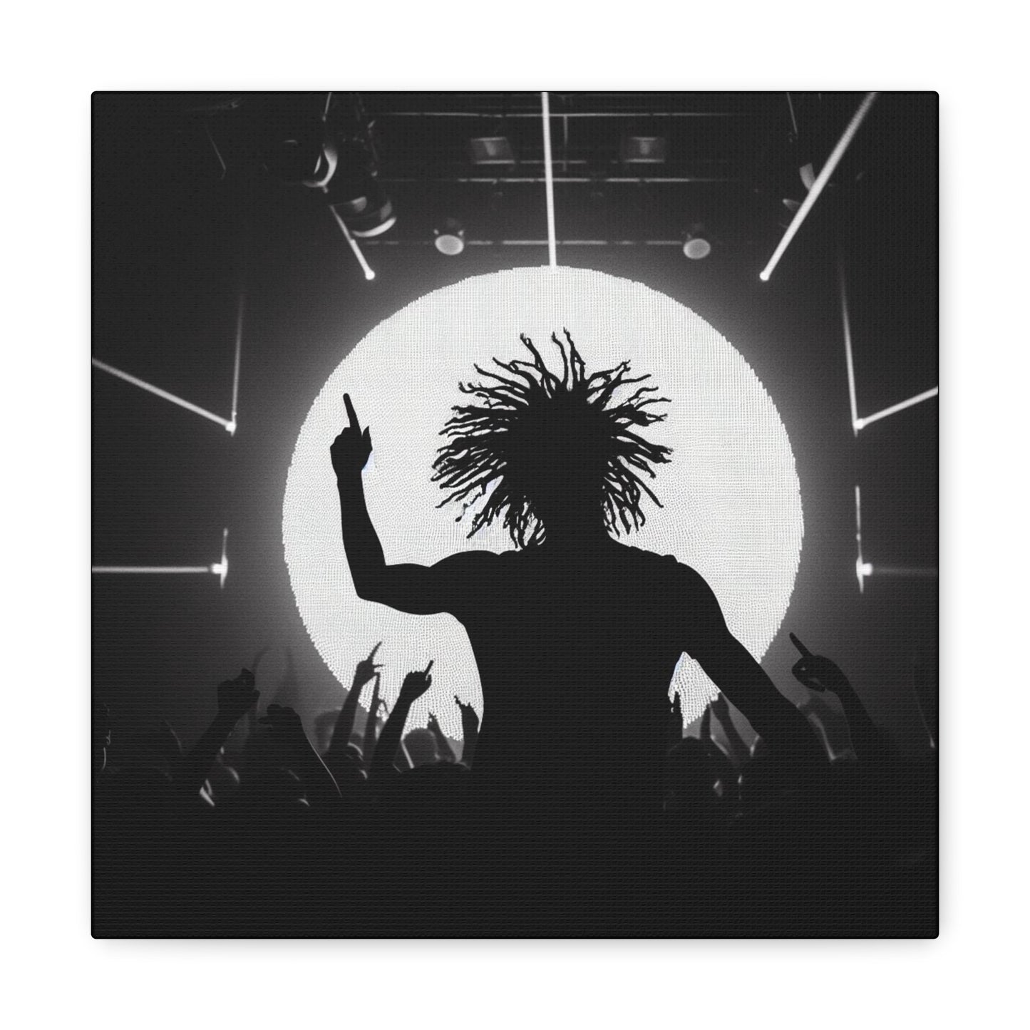 Smoov DJ in the club Canvas Wall Art
