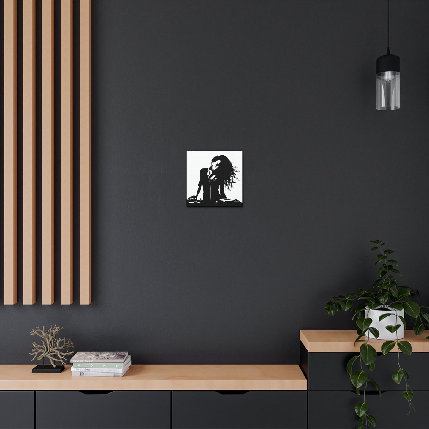 Smoov DJ Girl Canvas Wall Art