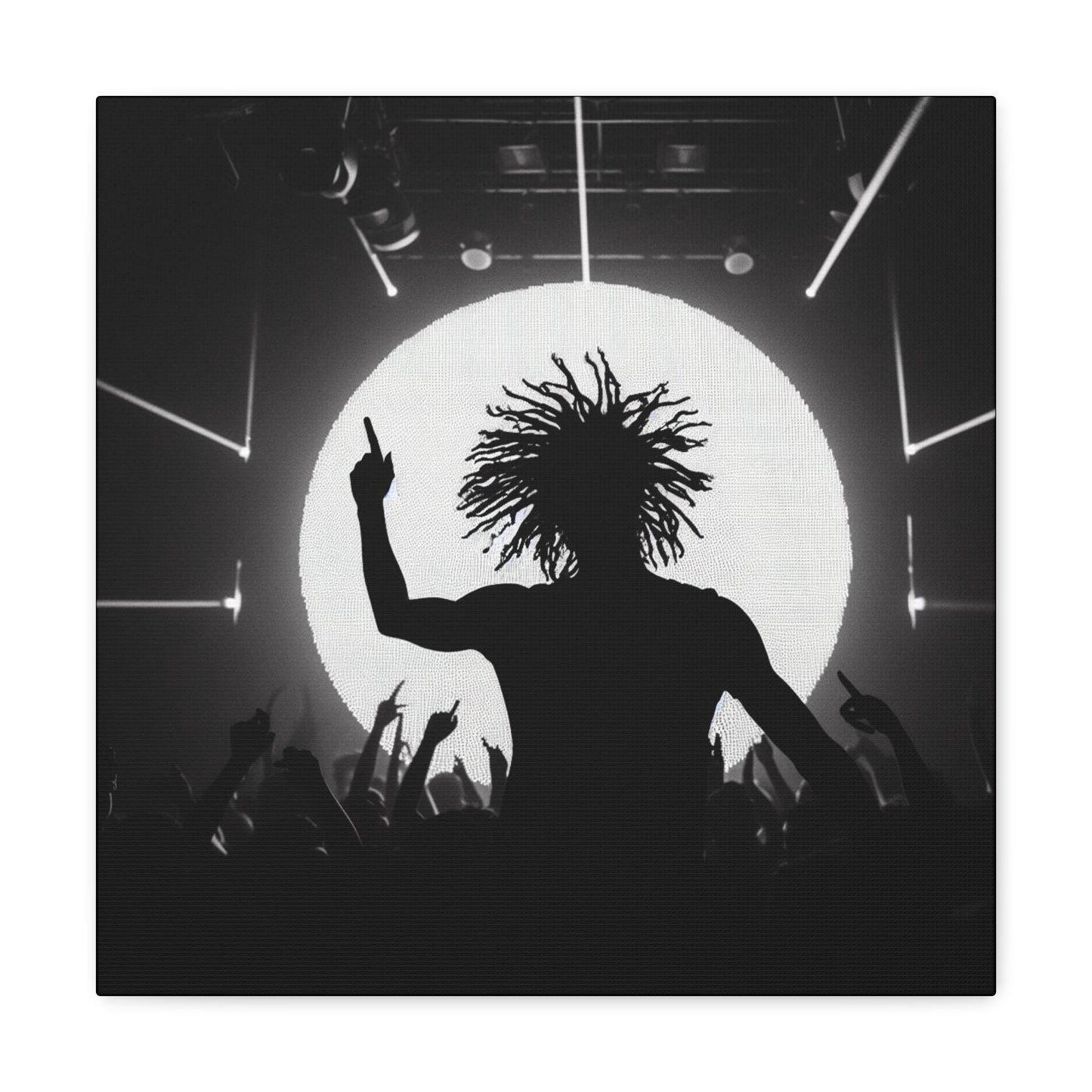 Smoov DJ in the club Canvas Wall Art