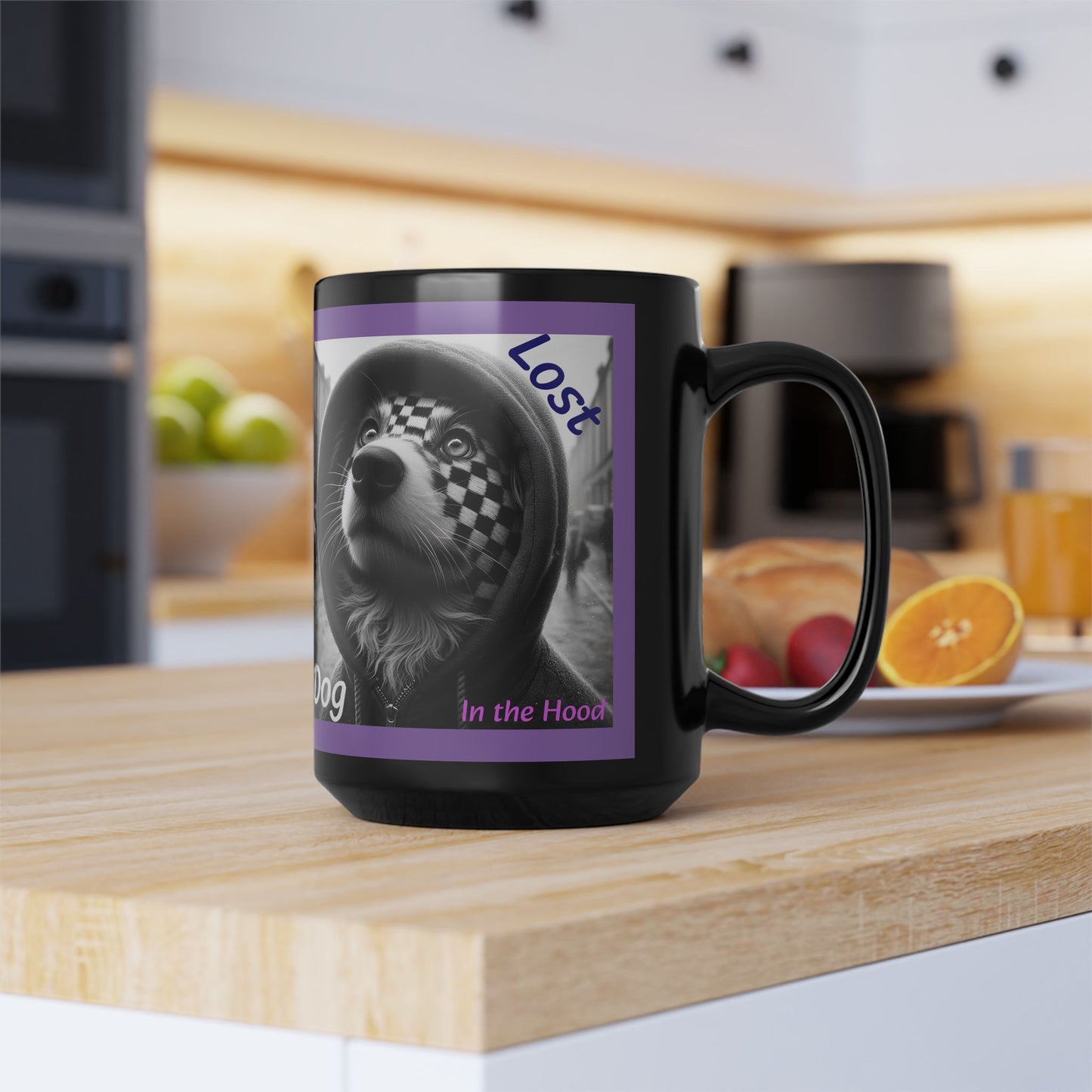 Lost dog in the hood Smoov DJ Girl 15oz Coffee Mug