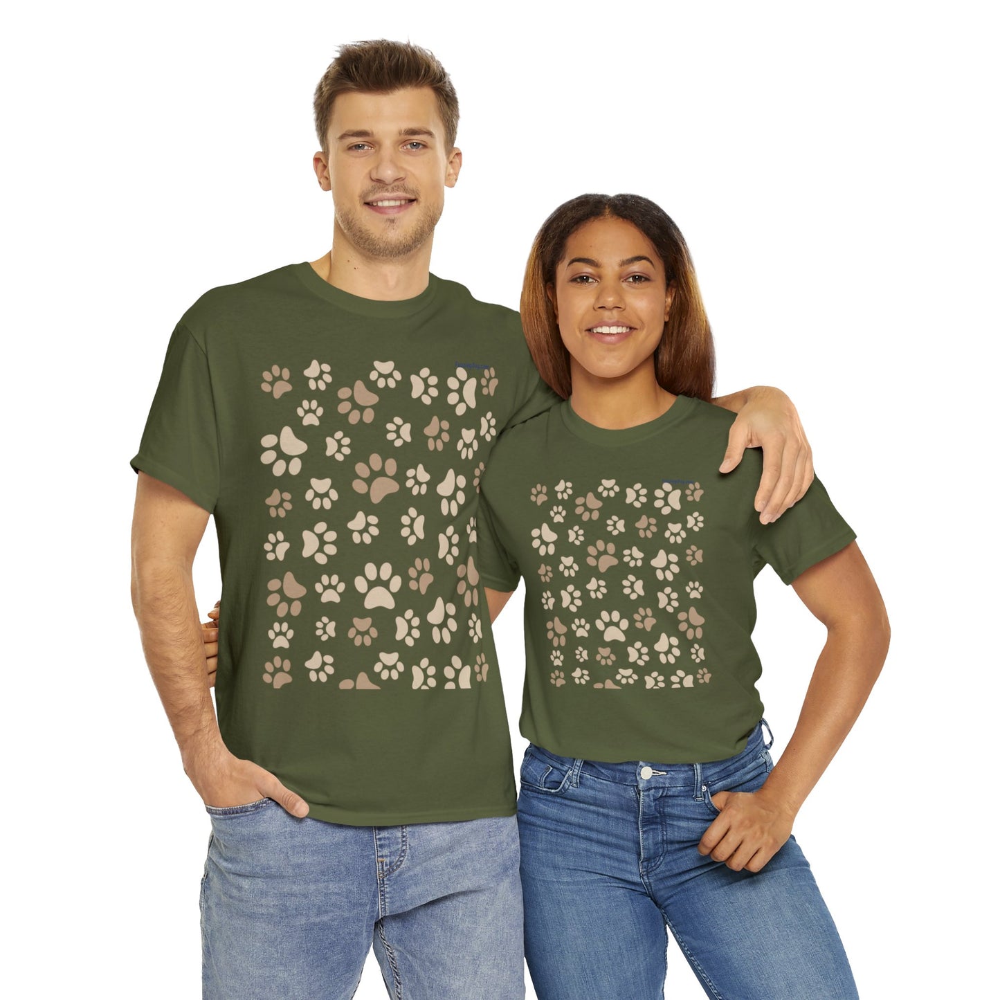 Dog Paws Unisex Heavy Cotton Tee