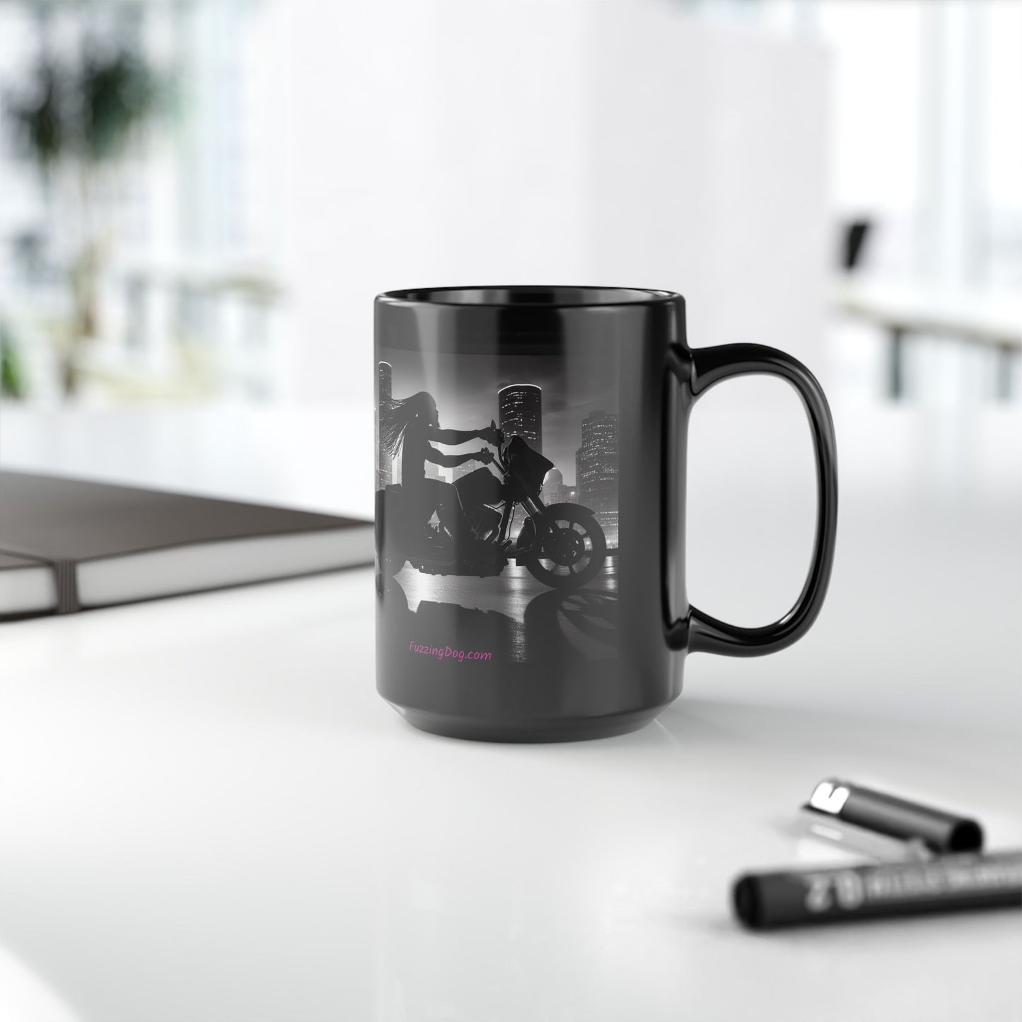 Night ride Motorcycle 15oz Coffee Mug