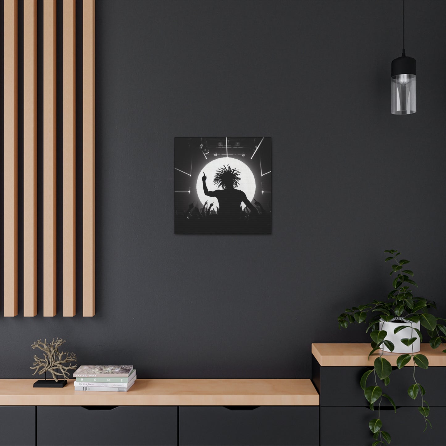 Smoov DJ in the club Canvas Wall Art