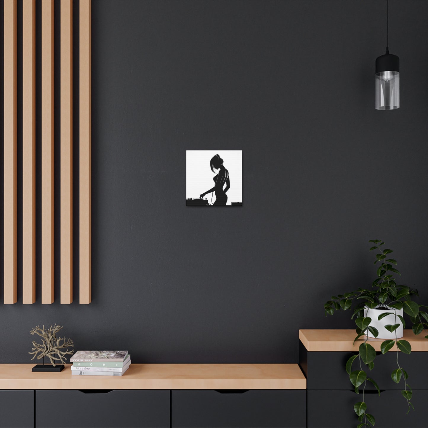 Smoov DJ Girl Canvas Wall Art