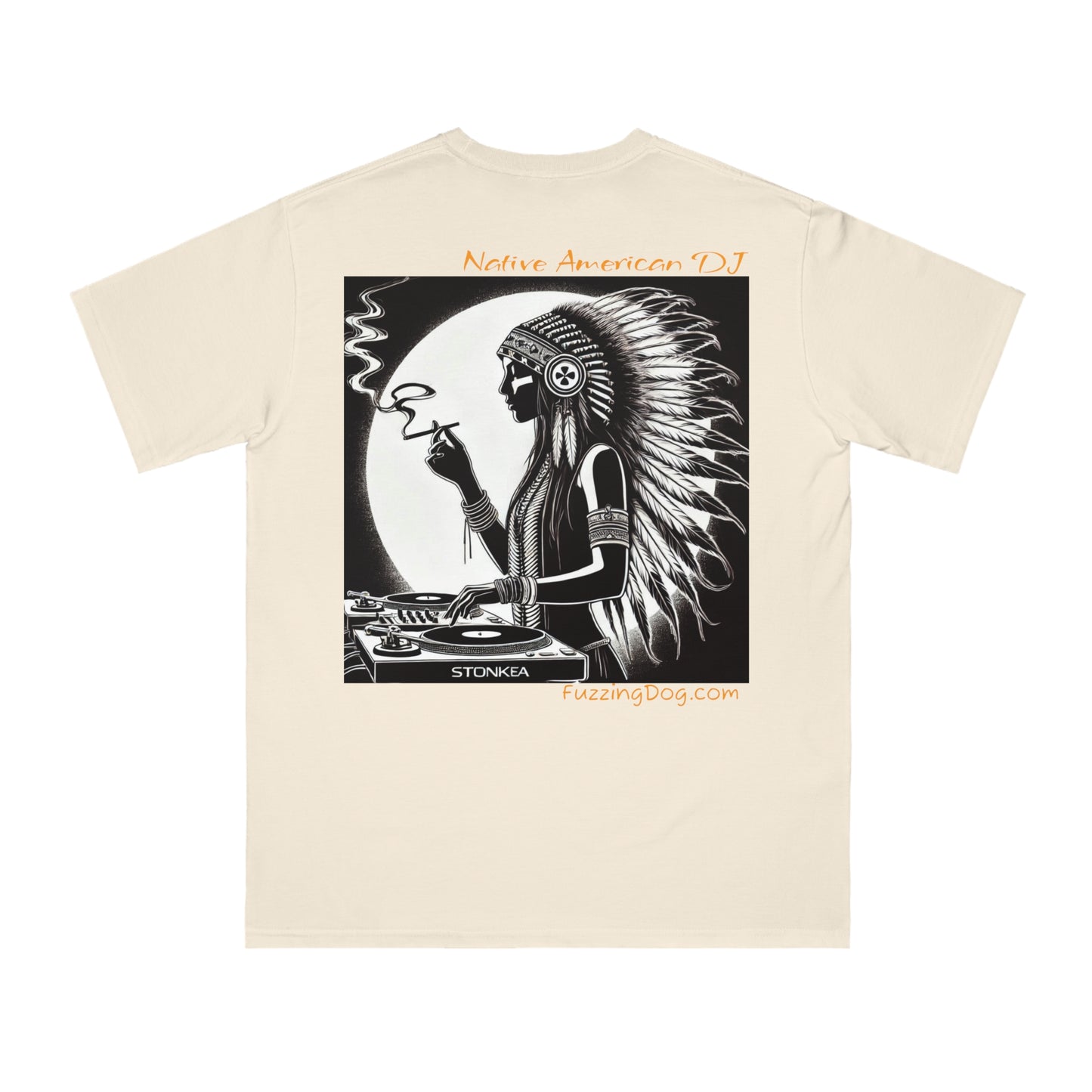 Native American DJ - Artistic Native Design, Music Lover's Tee