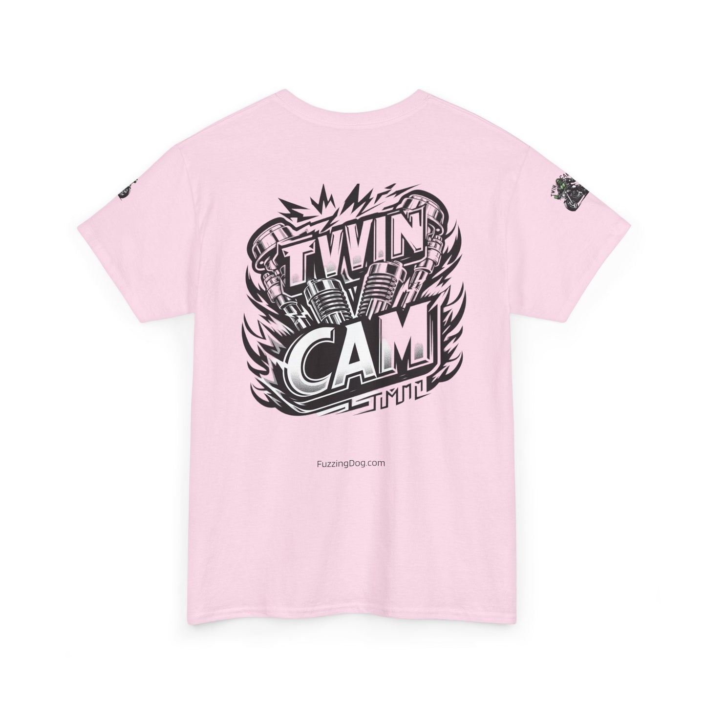 Twin Cam Unisex Heavy Cotton Tee - Cool Graphic T-Shirt for Motorbike Enthusiasts