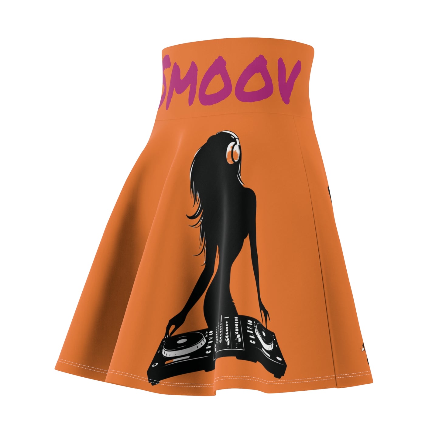 Women's Skater Skirt Pop Art DJ Girl