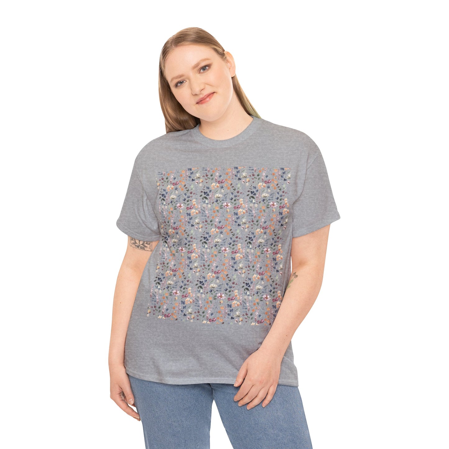 Flowers Unisex Heavy Cotton Tee