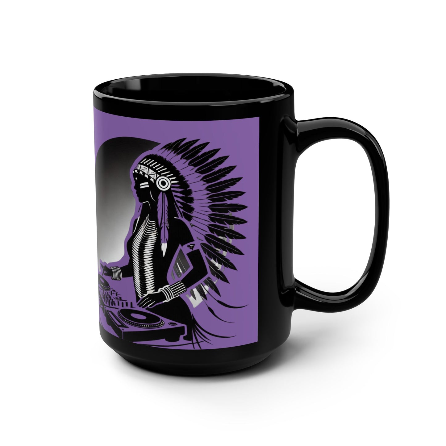 Smoov Groov Native American Club Girl 15oz Coffee Mug