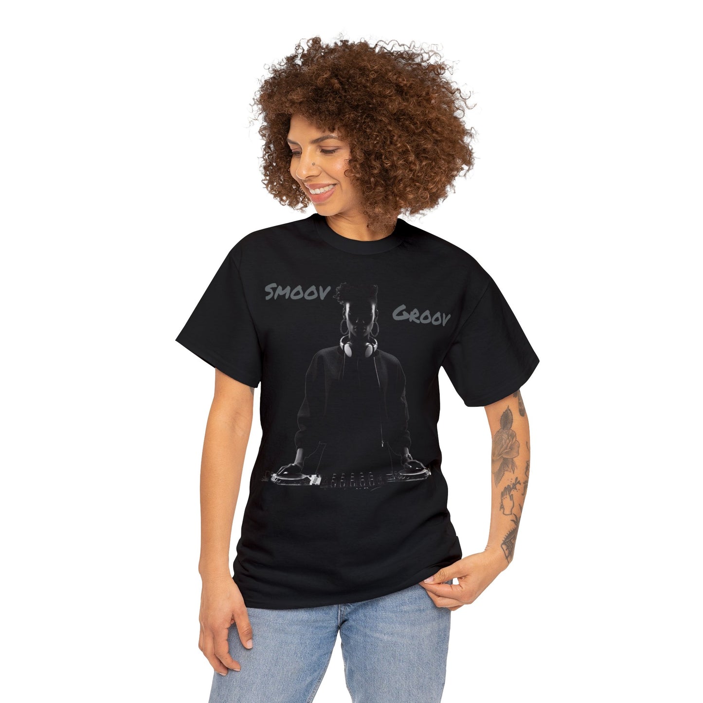 Smoov Groov Black Artist DJ Unisex Heavy Cotton T-Shirt