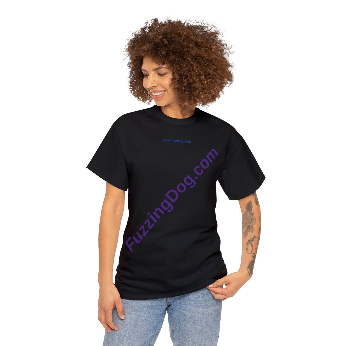 Fuzzing Dog Unisex Heavy Cotton Tee