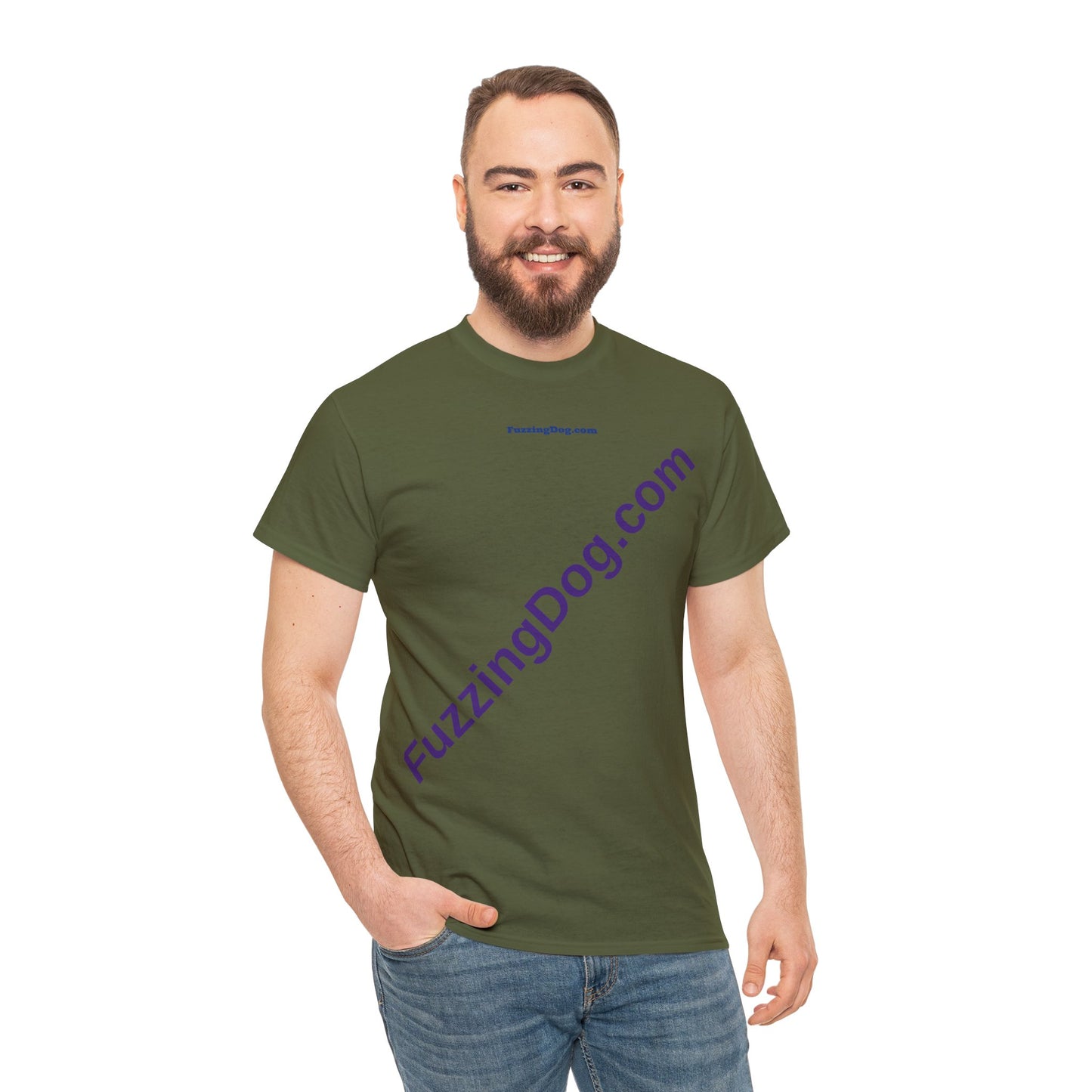 Fuzzing Dog Unisex Heavy Cotton Tee