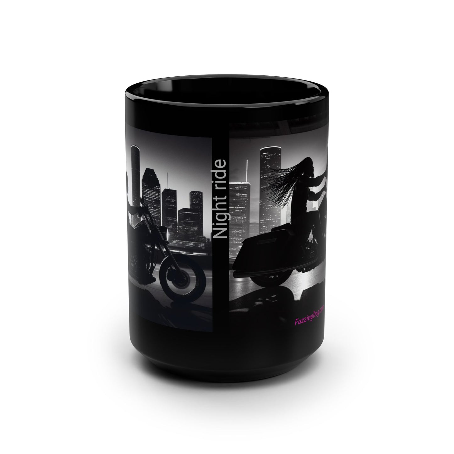 Night ride Motorcycle 15oz Coffee Mug