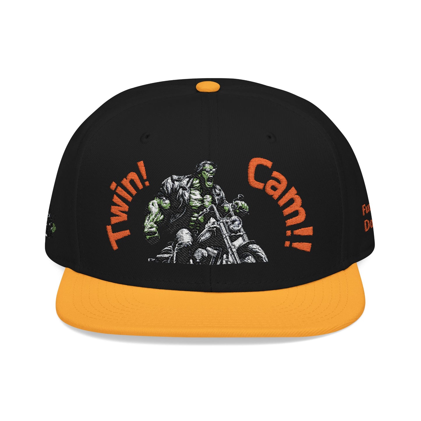Snapback Hat - Twin Cam Motorcycle Enthusiasts Embroidered Cap