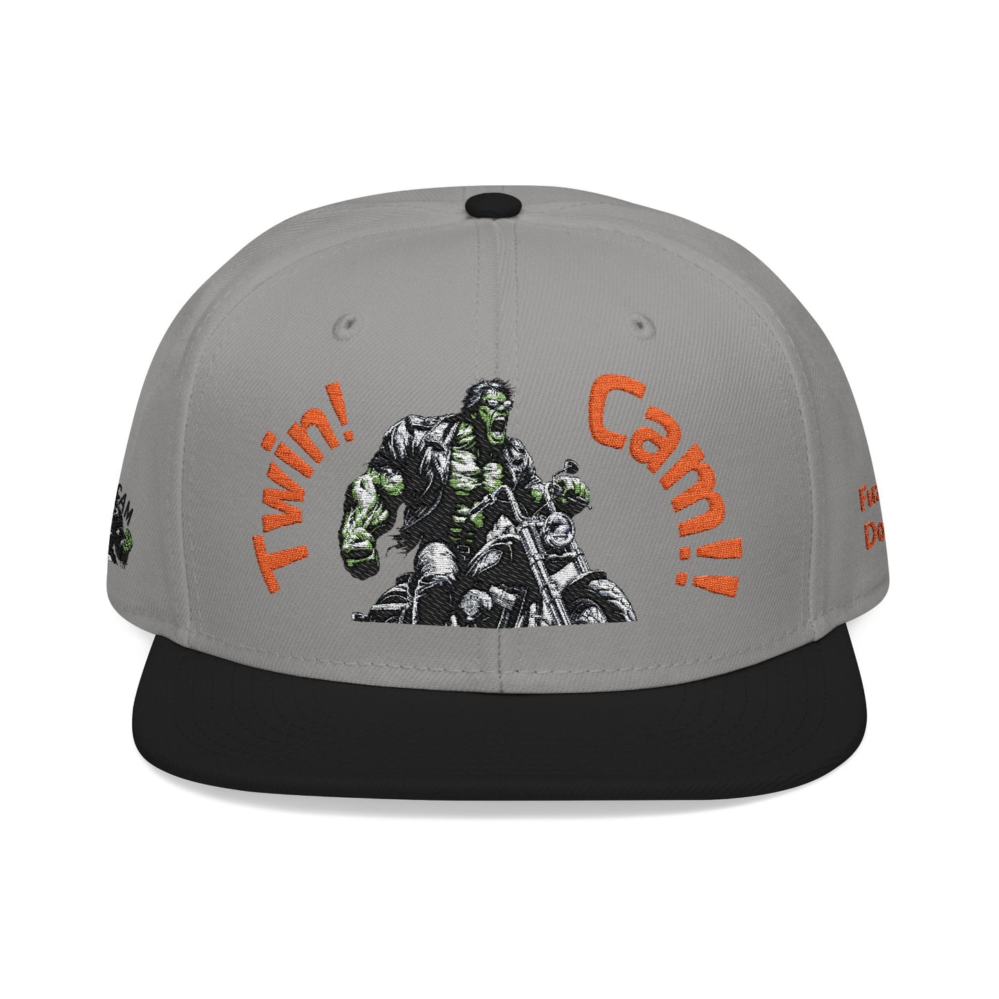 Snapback Hat - Twin Cam Motorcycle Enthusiasts Embroidered Cap