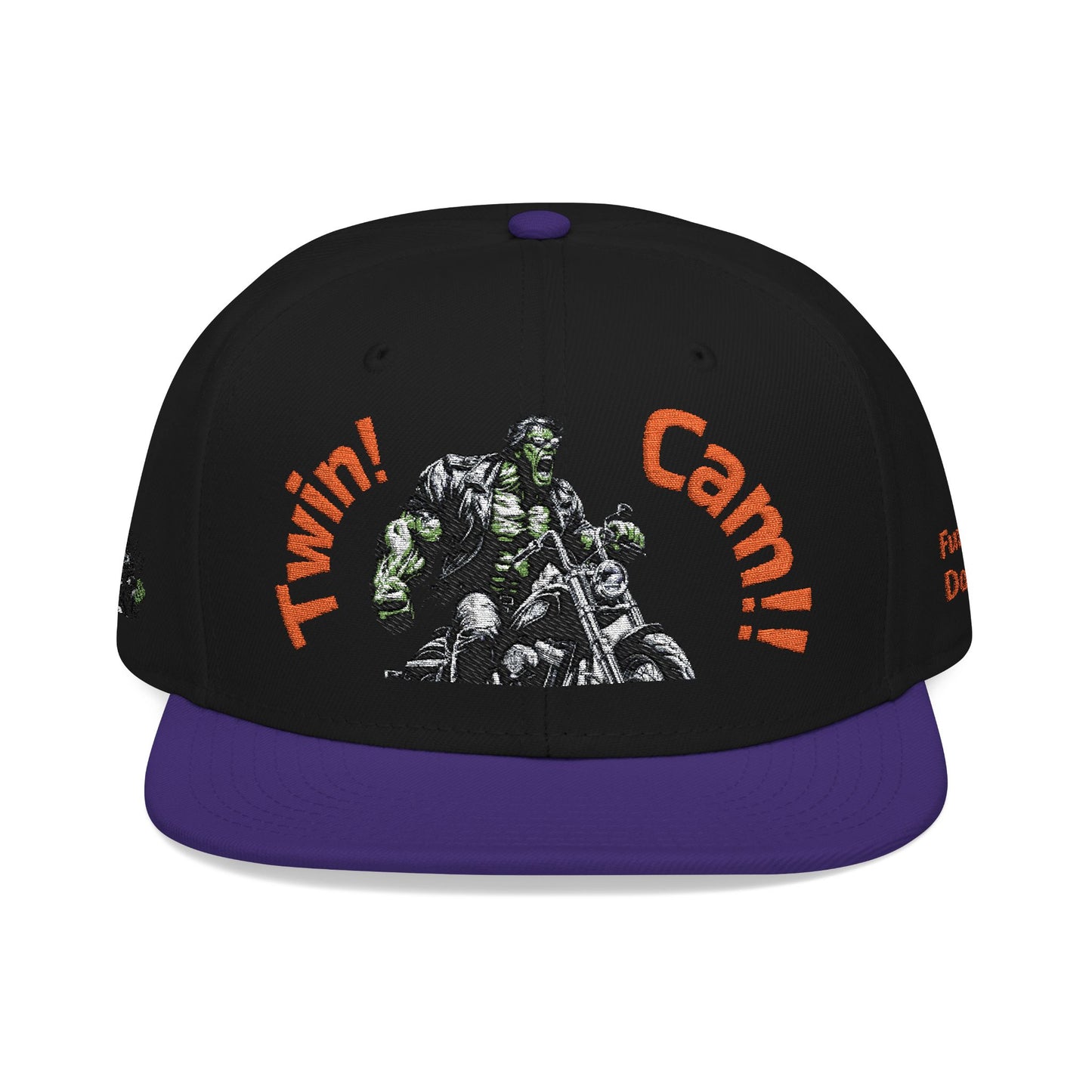 Snapback Hat - Twin Cam Motorcycle Enthusiasts Embroidered Cap