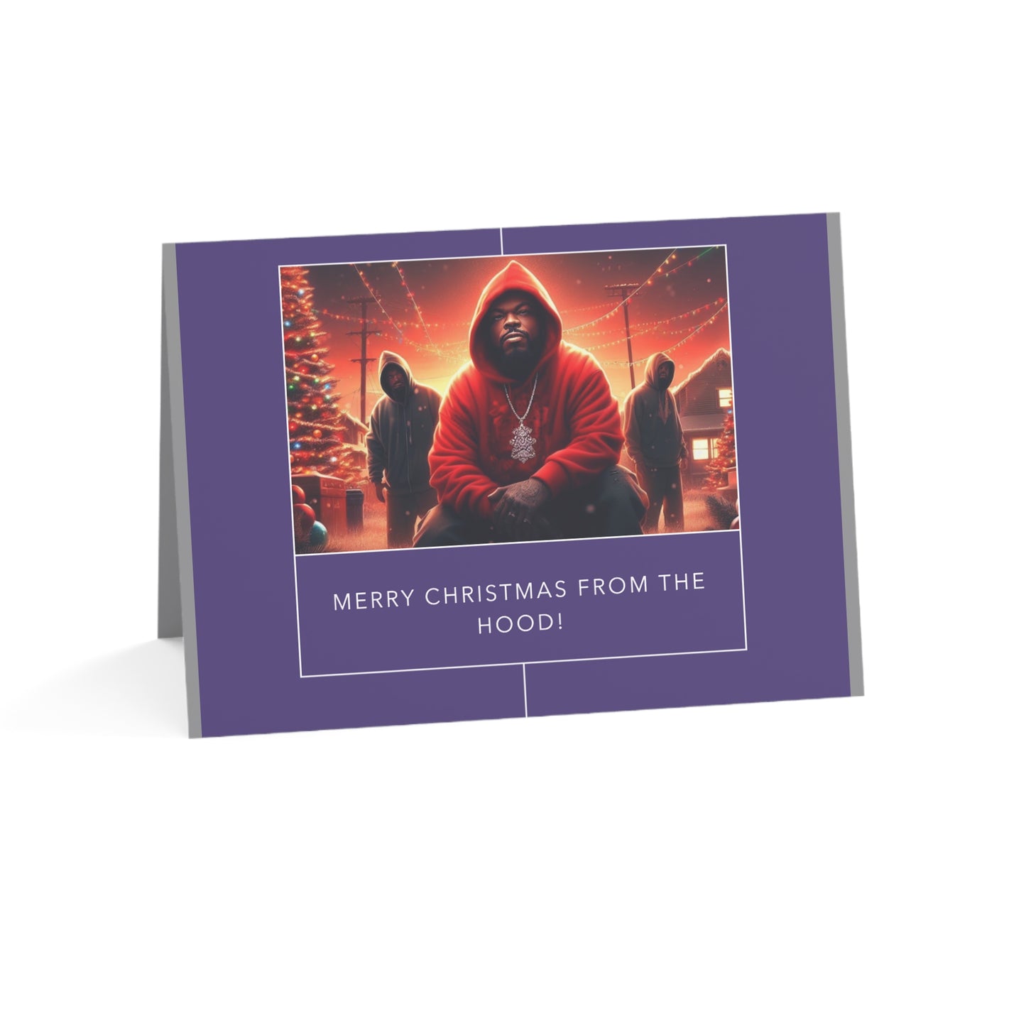Christmas Greeting Cards (1, 10, 30, and 50pcs) - Merry Christmas from the hood
