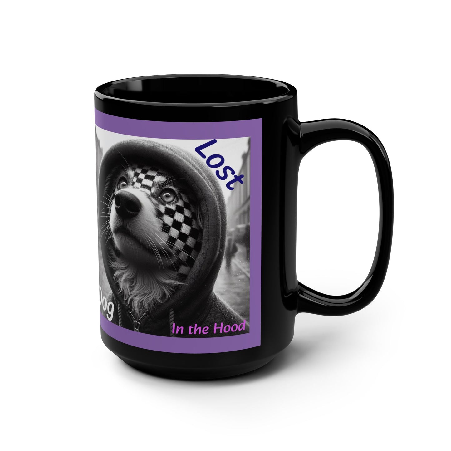 Lost dog in the hood Smoov DJ Girl 15oz Coffee Mug
