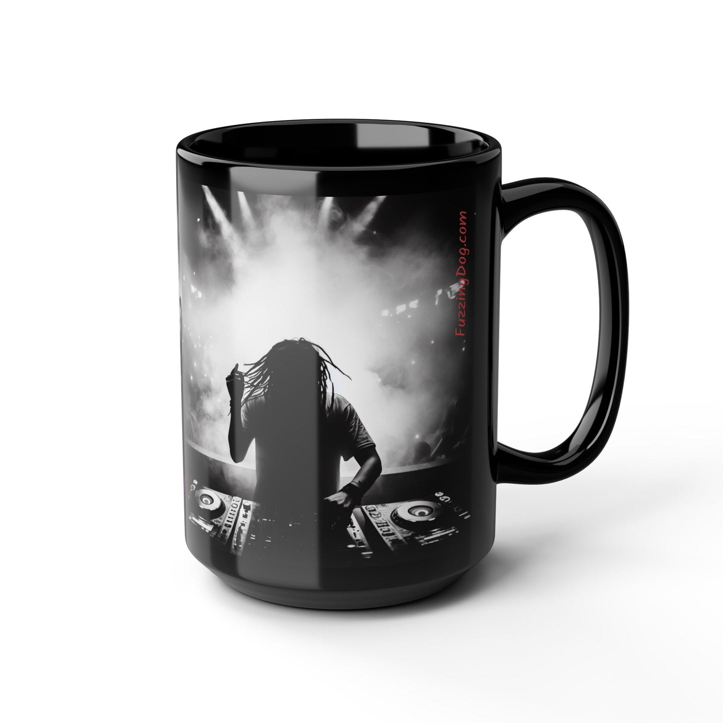 Smoov Groov Girl in the club Black 15oz Coffee Mug