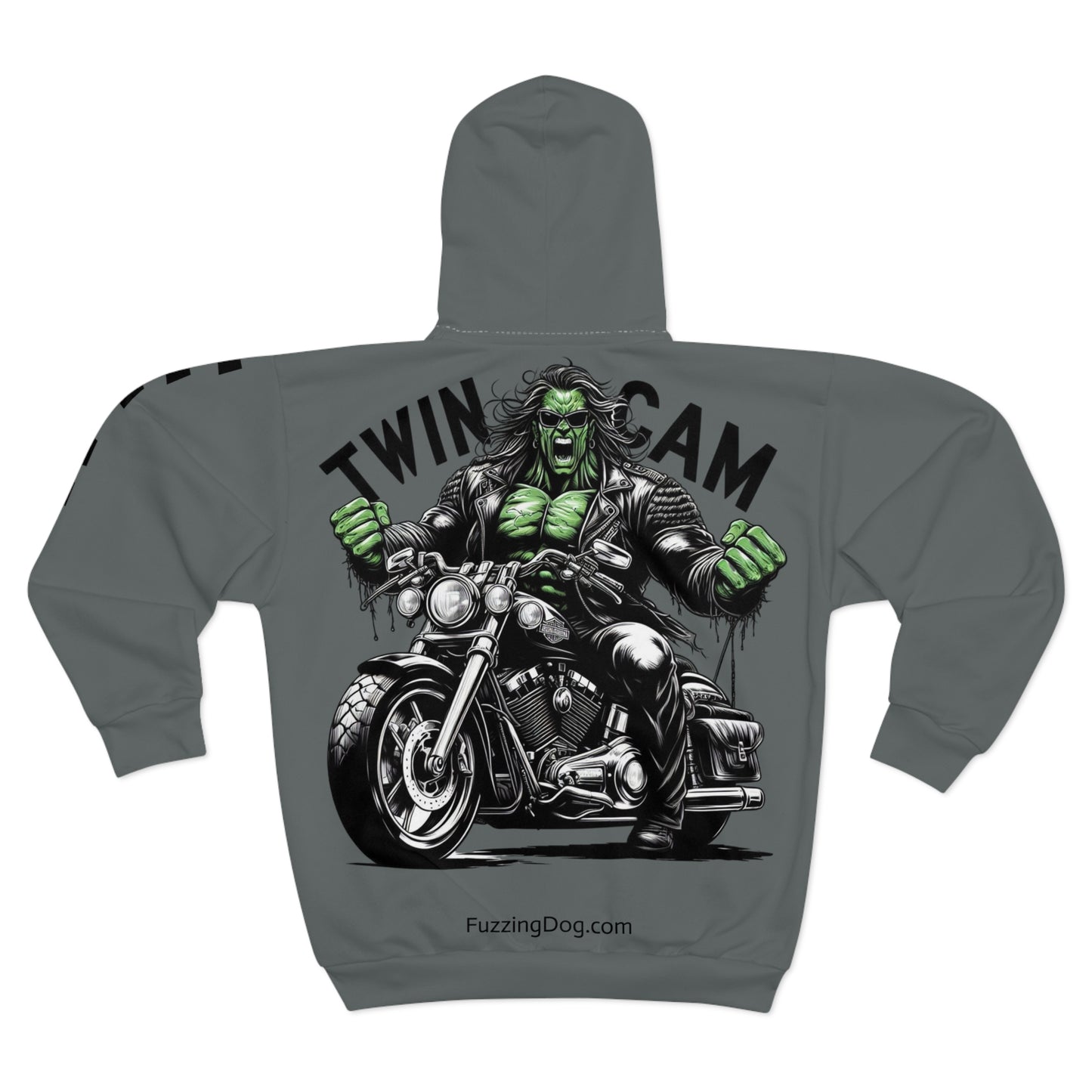Motorcycle Engine Unisex Zip Hoodie - Twin Cam Lover Gift