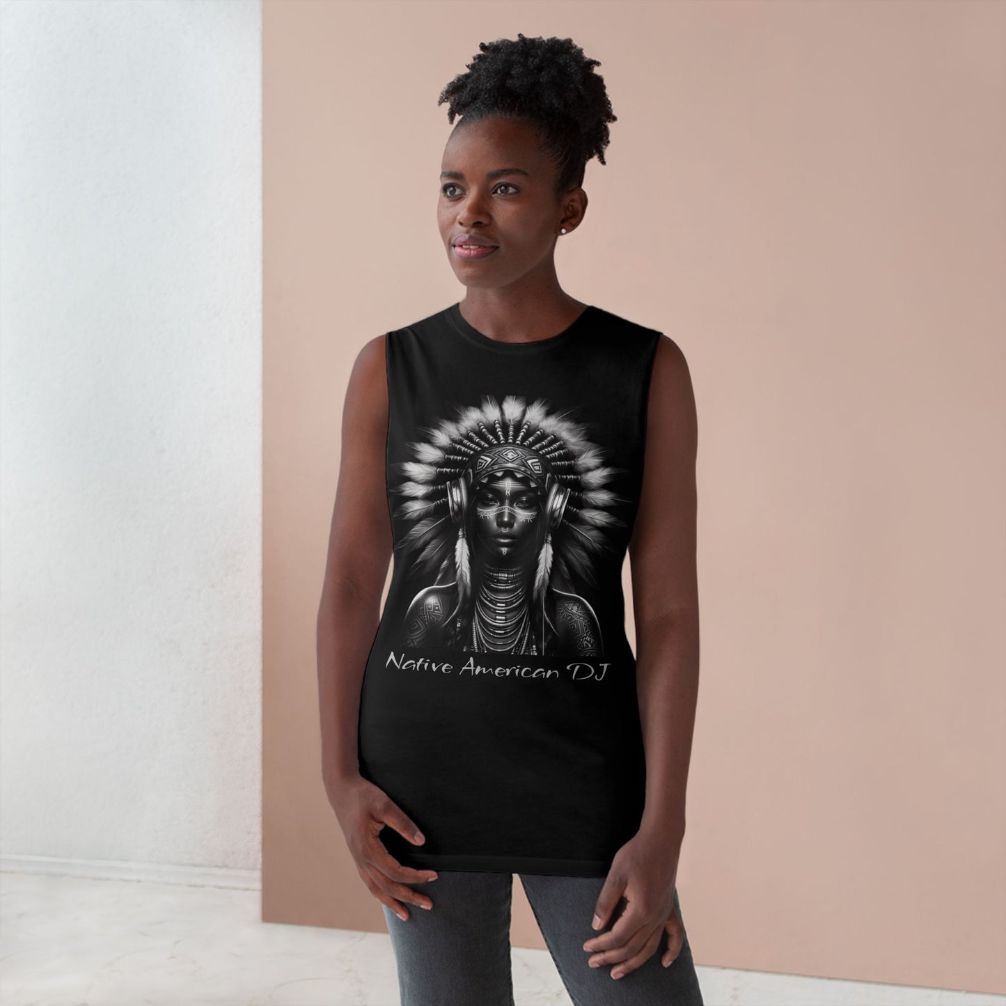 Tank Top - Modern Native American DJ Urban Street Style