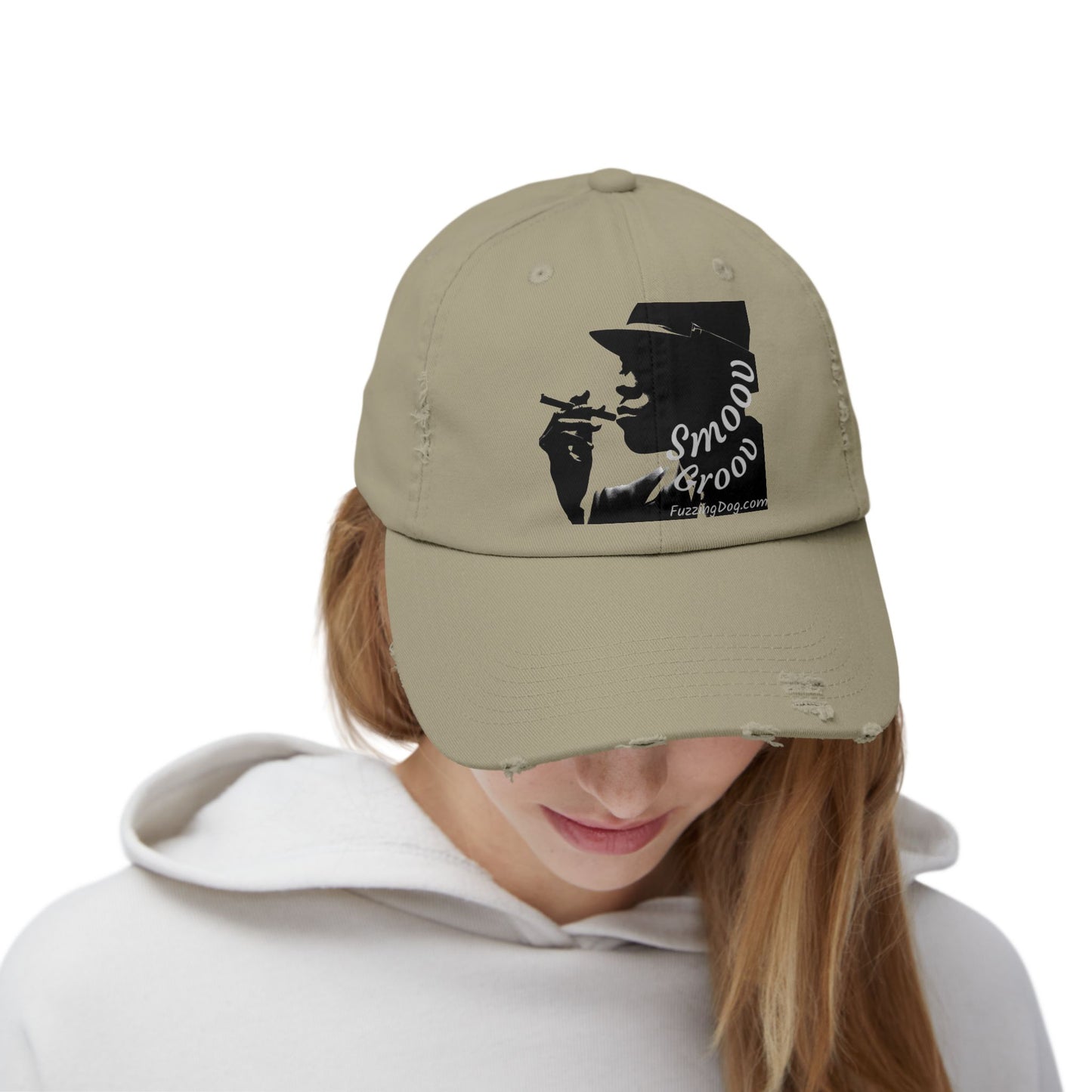 Distressed Cap - Night Ride Graphic Design, Hip-Hop Inspired Fashion