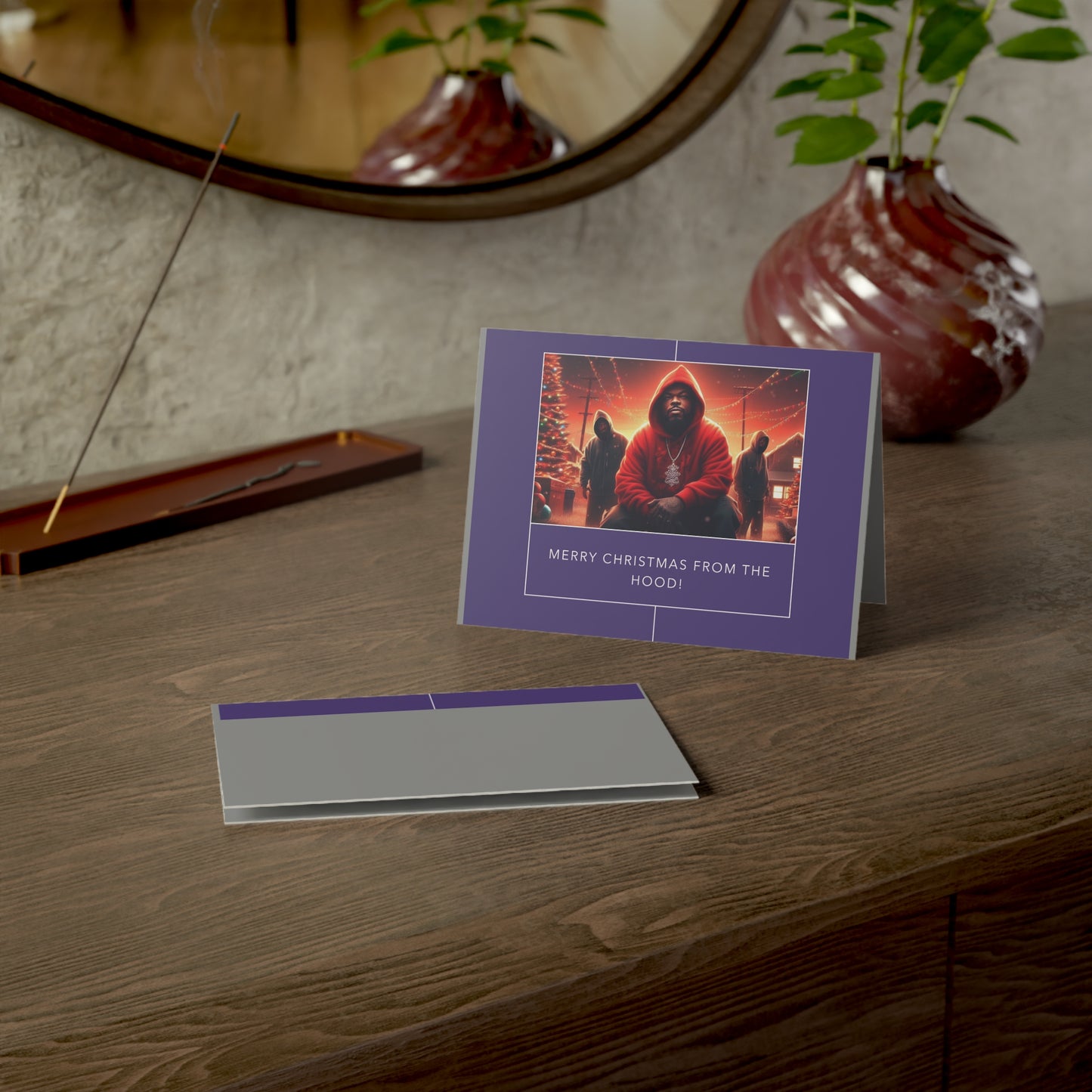 Christmas Greeting Cards (1, 10, 30, and 50pcs) - Merry Christmas from the hood