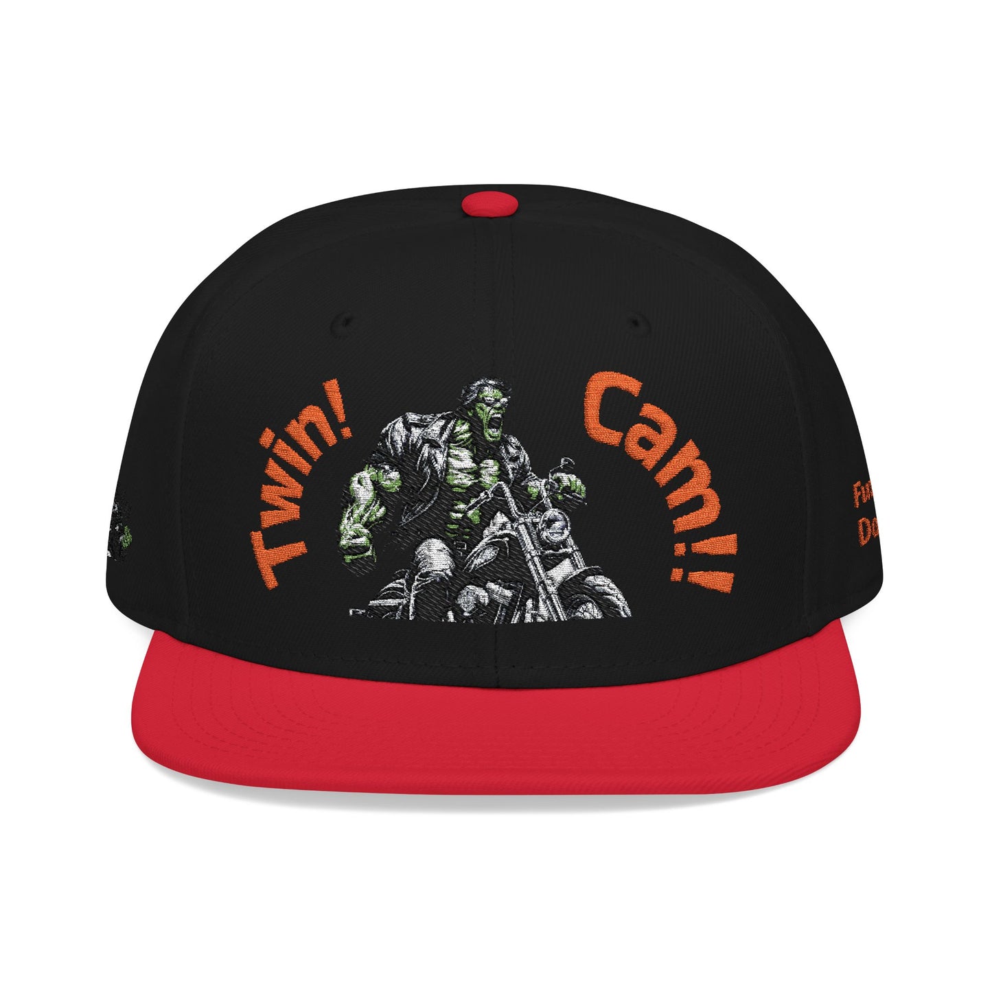 Snapback Hat - Twin Cam Motorcycle Enthusiasts Embroidered Cap