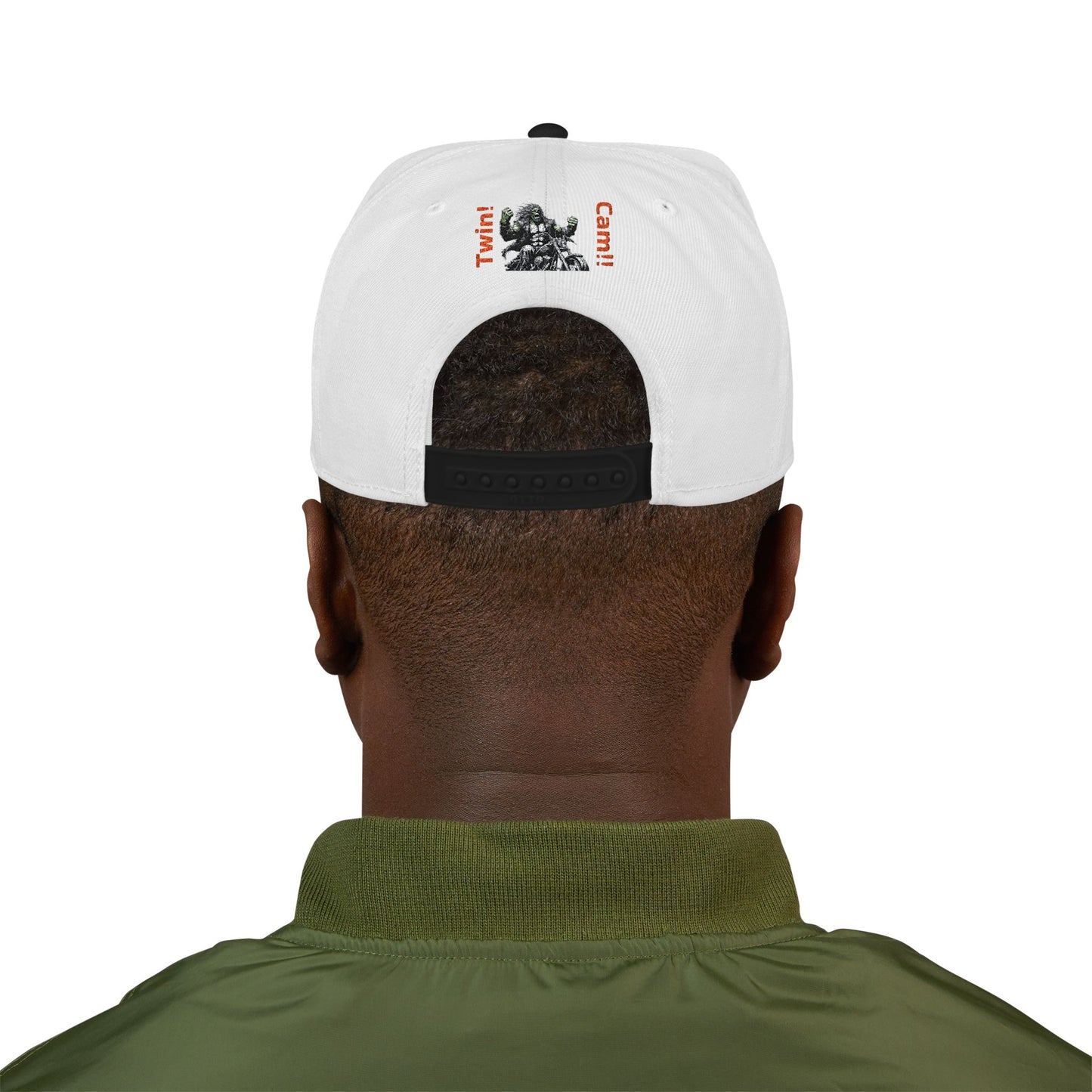 Snapback Hat - Twin Cam Motorcycle Enthusiasts Embroidered Cap