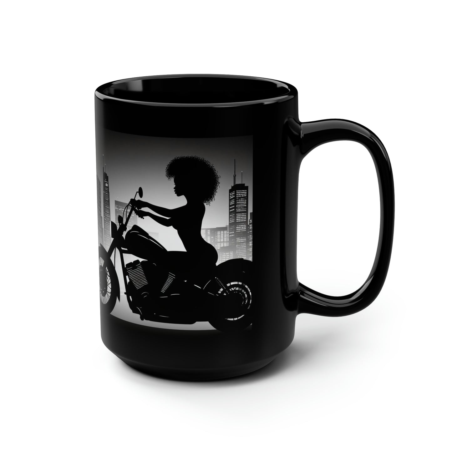 Night ride Motorcycle 15oz Coffee Mug