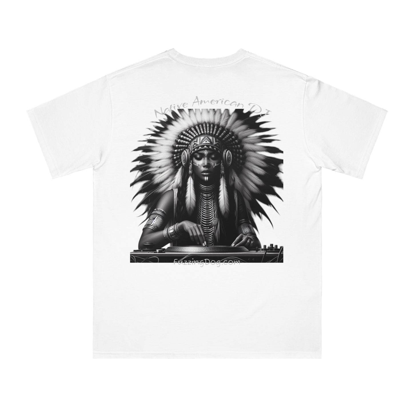 Native American Spin Doctor T-Shirt - Artistic Native Design, Music Lover's Tee