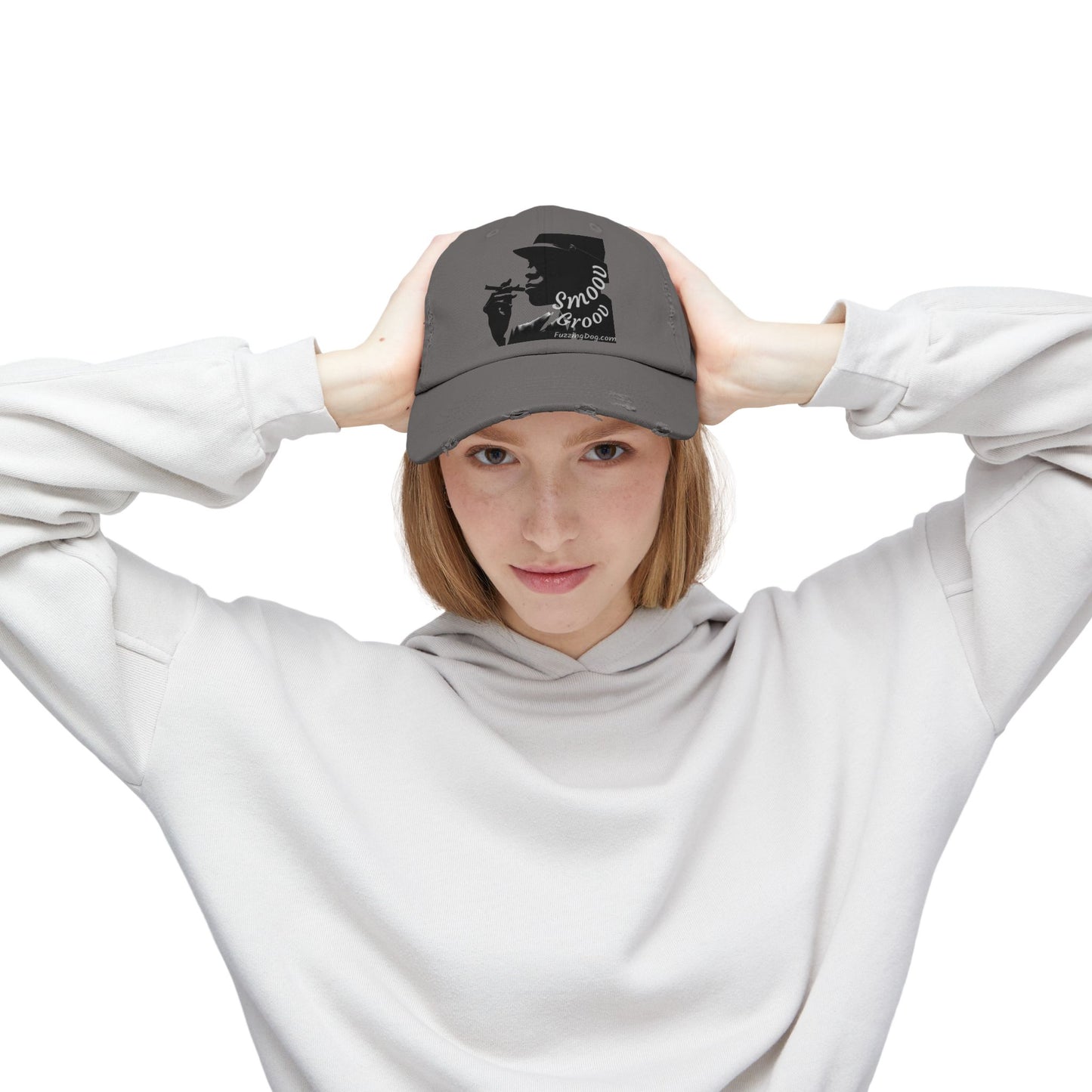 Distressed Cap - Night Ride Graphic Design, Hip-Hop Inspired Fashion