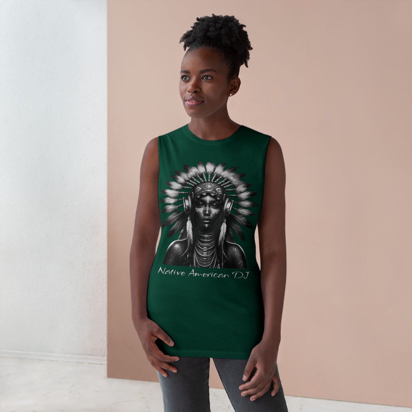 Tank Top - Modern Native American DJ Urban Street Style