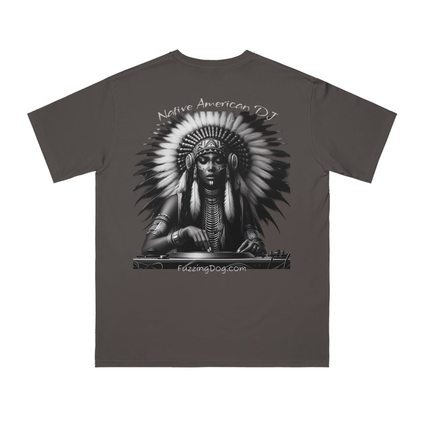 Native American Spin Doctor T-Shirt - Artistic Native Design, Music Lover's Tee