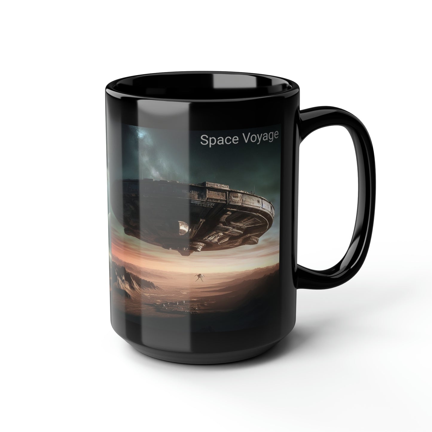 Space Voyage Coffee Mug Alien Spacecraft Outer Space Travel coffee mug