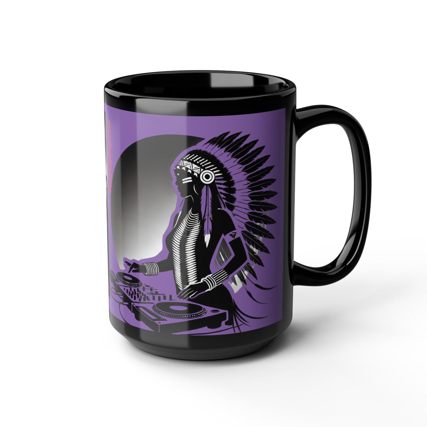 Smoov Groov Native American Club Girl 15oz Coffee Mug