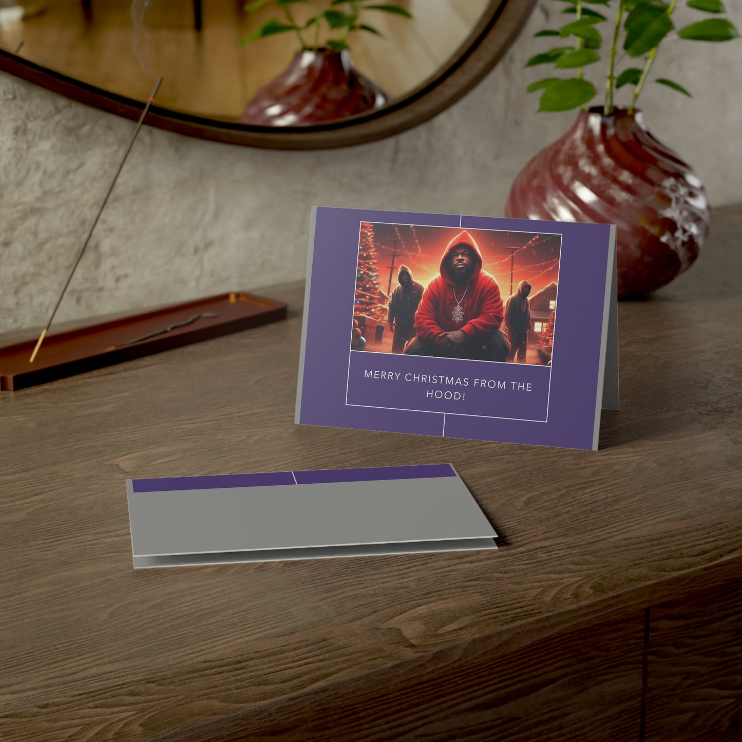 Christmas Greeting Cards (1, 10, 30, and 50pcs) - Merry Christmas from the hood