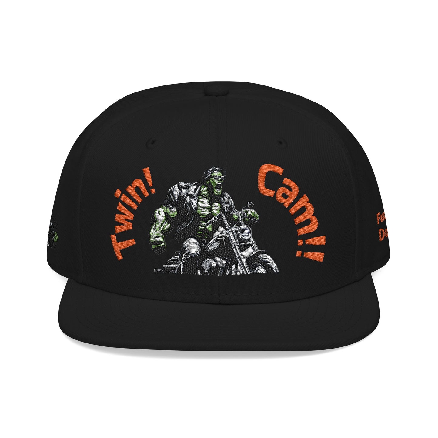 Snapback Hat - Twin Cam Motorcycle Enthusiasts Embroidered Cap