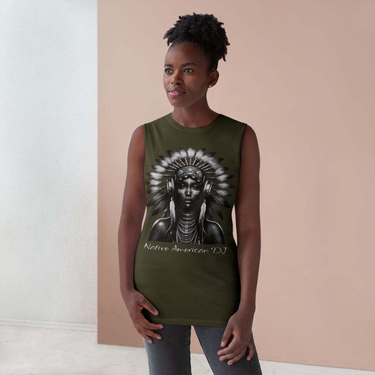 Tank Top - Modern Native American DJ Urban Street Style