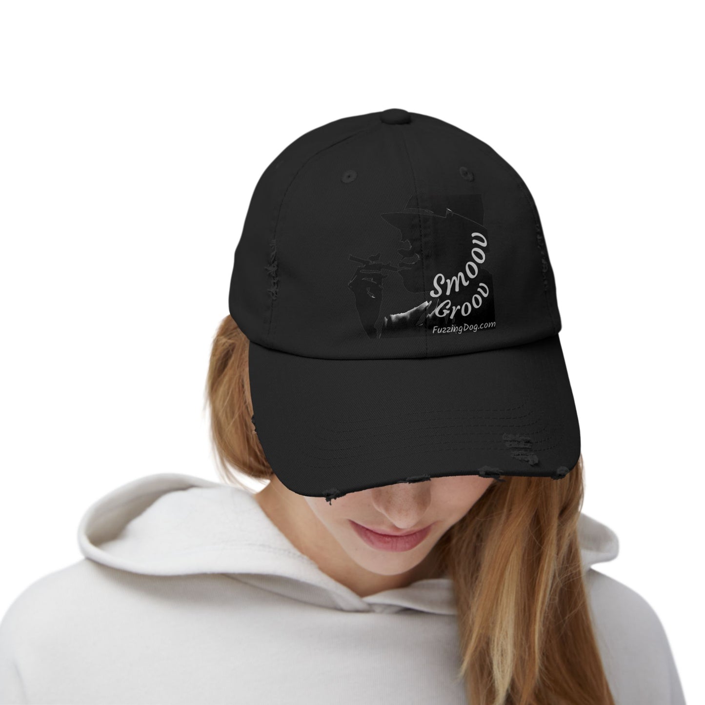Distressed Cap - Night Ride Graphic Design, Hip-Hop Inspired Fashion