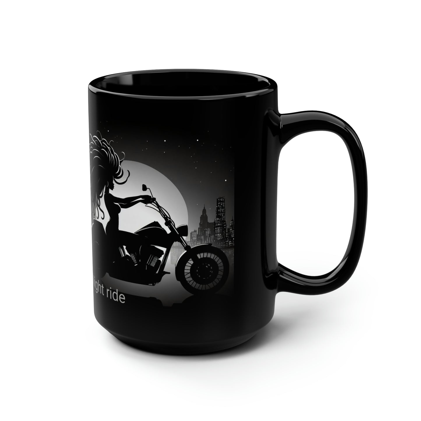 Girl Night ride Motorcycle 15oz Coffee Mug