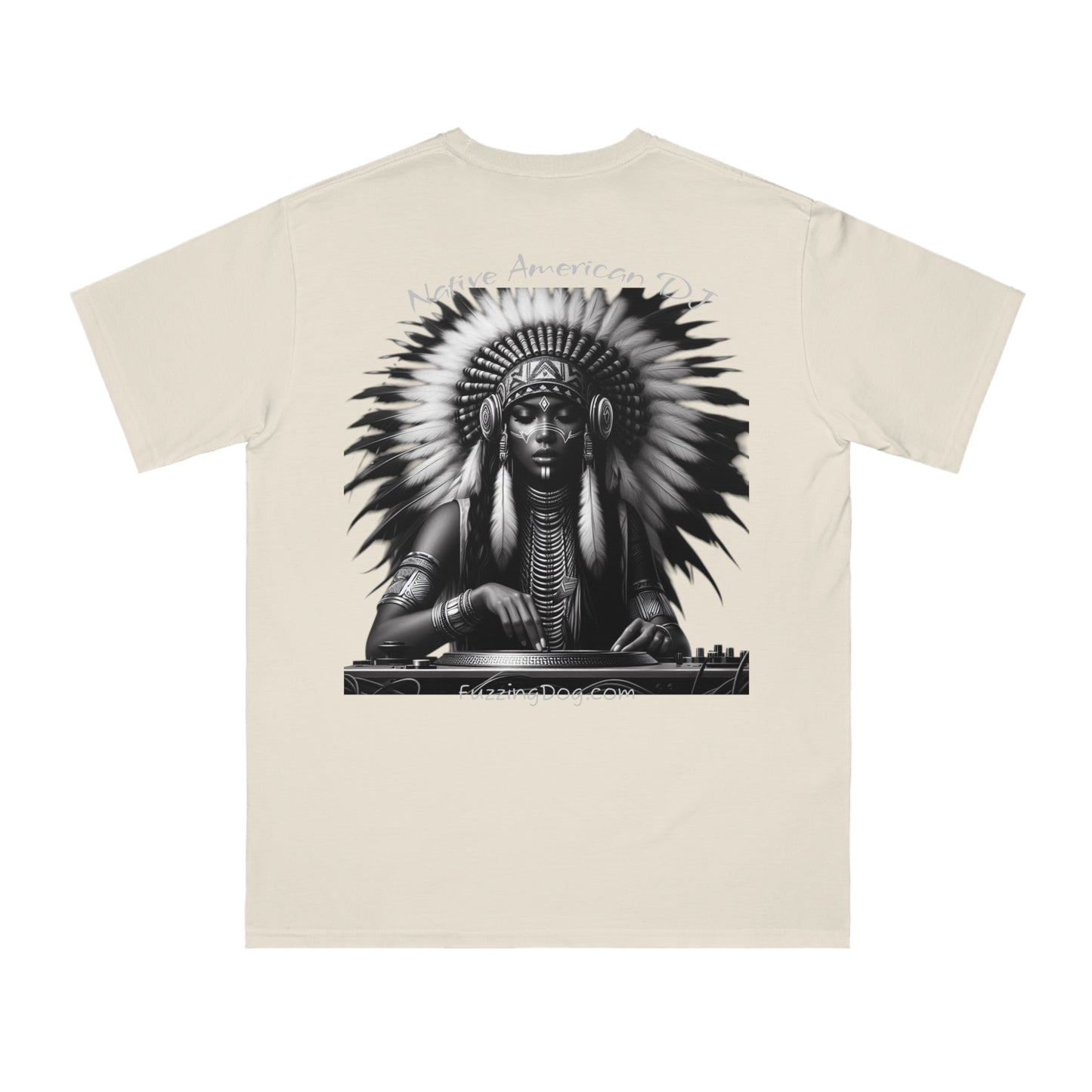 Native American Spin Doctor T-Shirt - Artistic Native Design, Music Lover's Tee