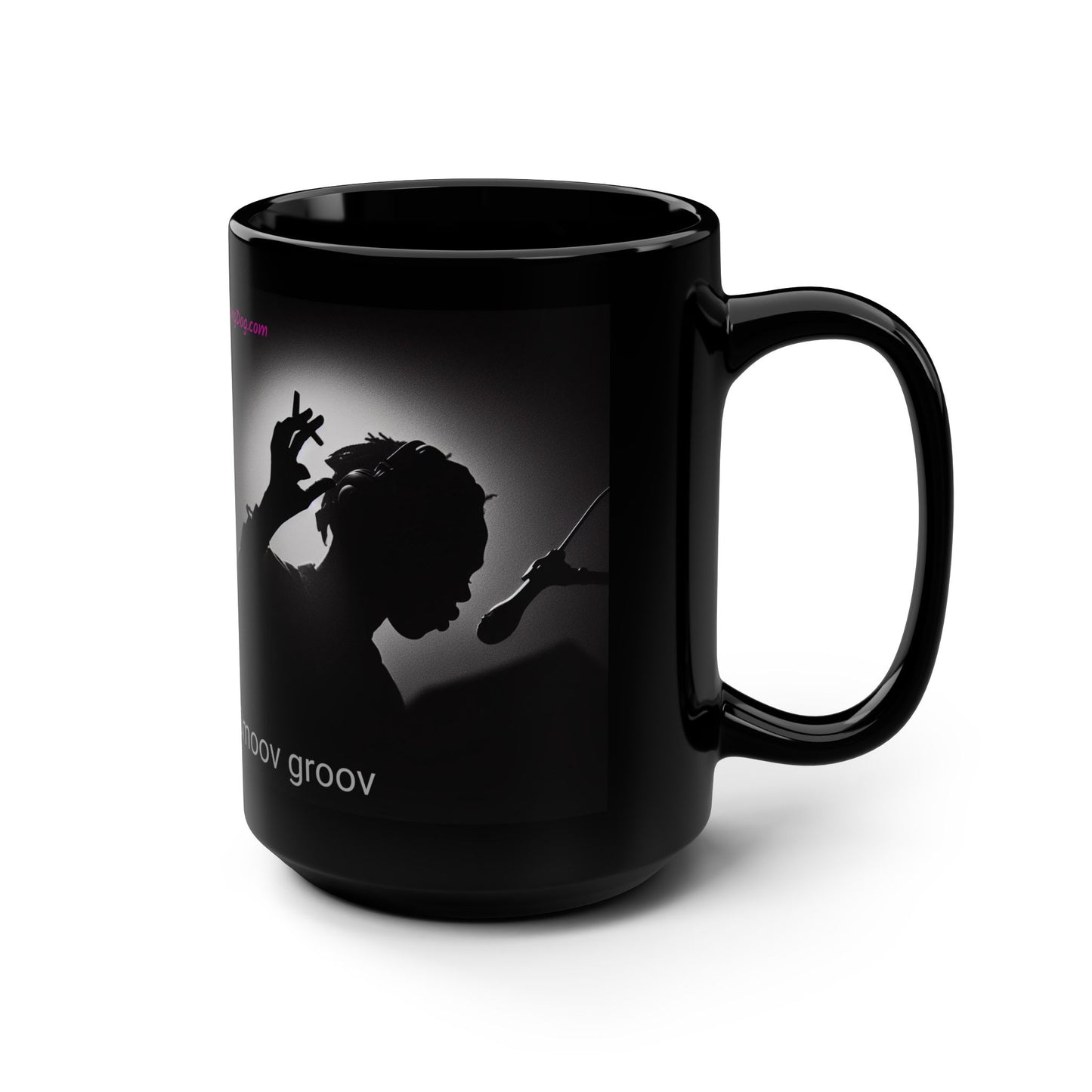 Smoov Black Mug 15oz Coffee Mug