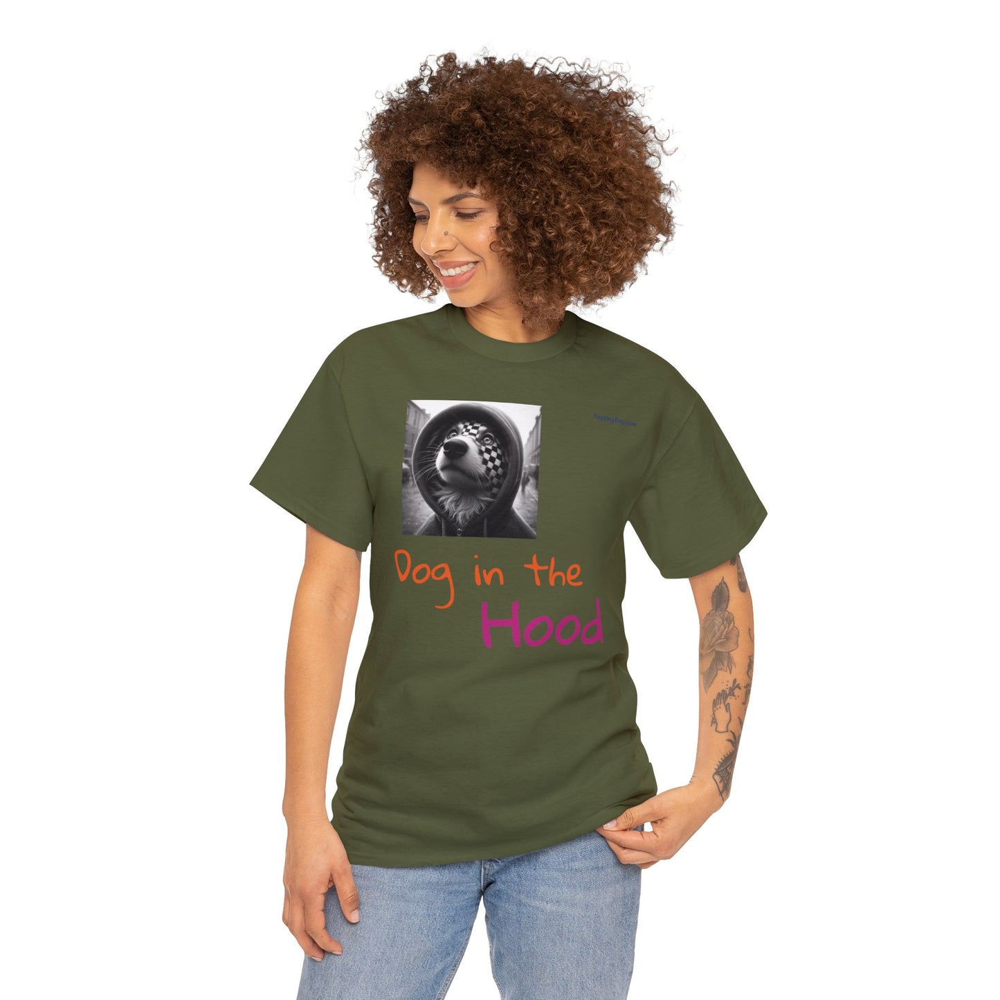 Dog in the Hood Unisex Heavy Cotton Tee